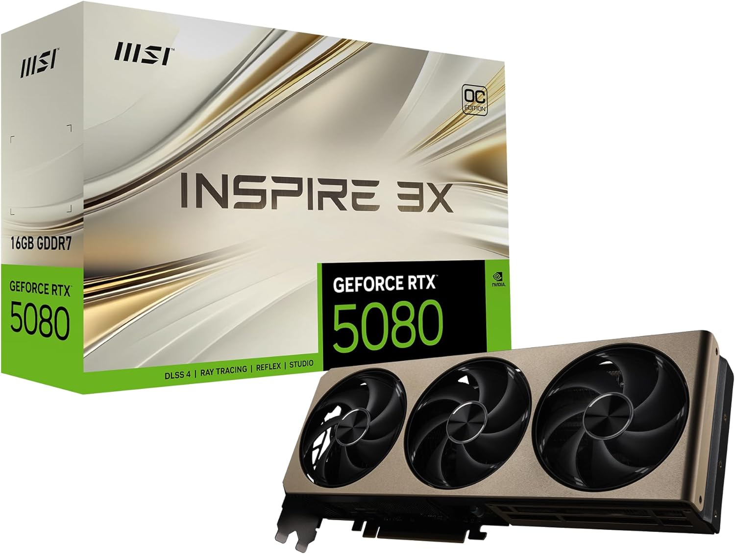 MSI Geforce RTX 5080 Inspire 3X OC 16 GB GDDR7