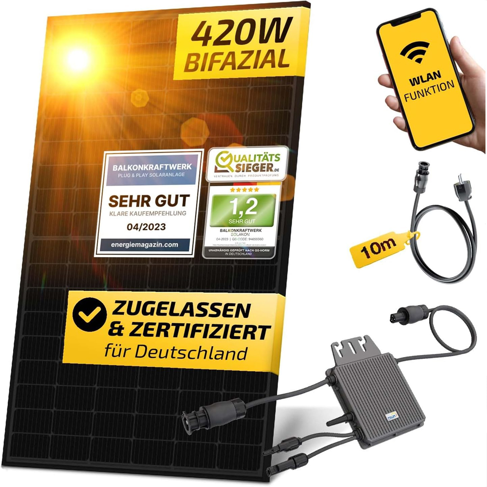 Solakon 420W/350W Balkonkraftwerk