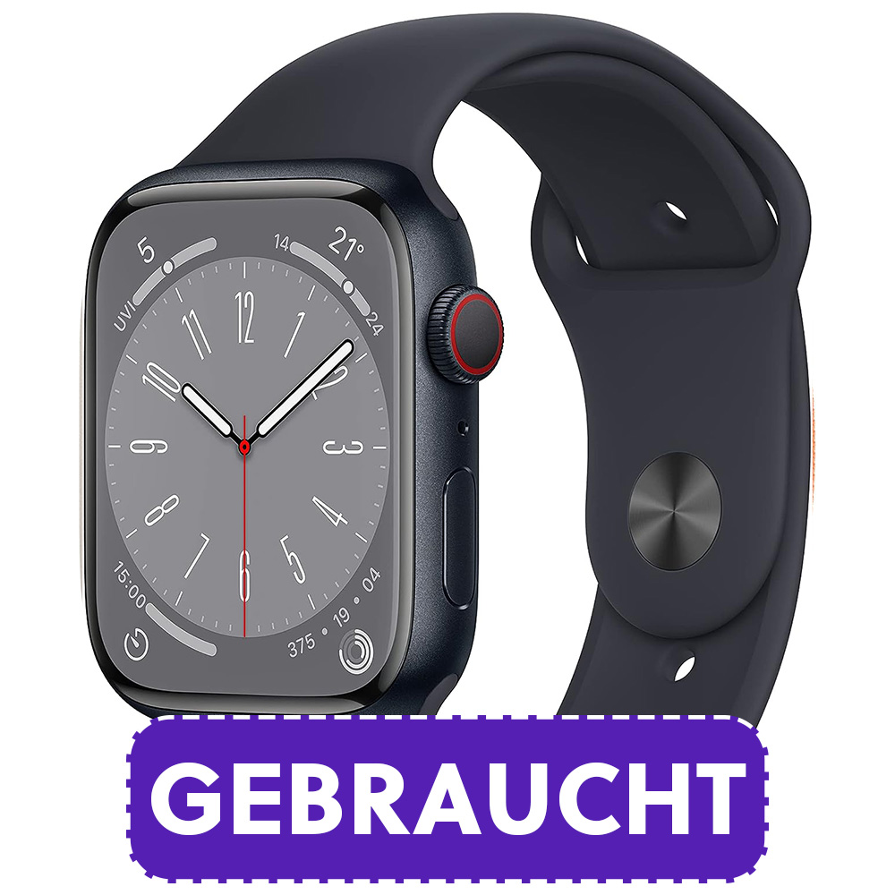 Apple Watch Serie 8 LTE 45mm - Gebraucht, „Sehr gut“