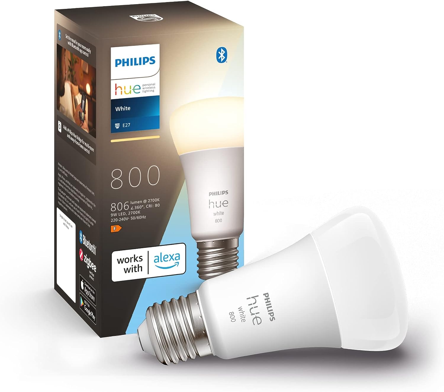 Philips Hue White LEDs E27 - 2 Stück