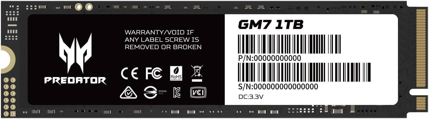 1 TByte M.2 SSD Acer Predator GM7 Gen4