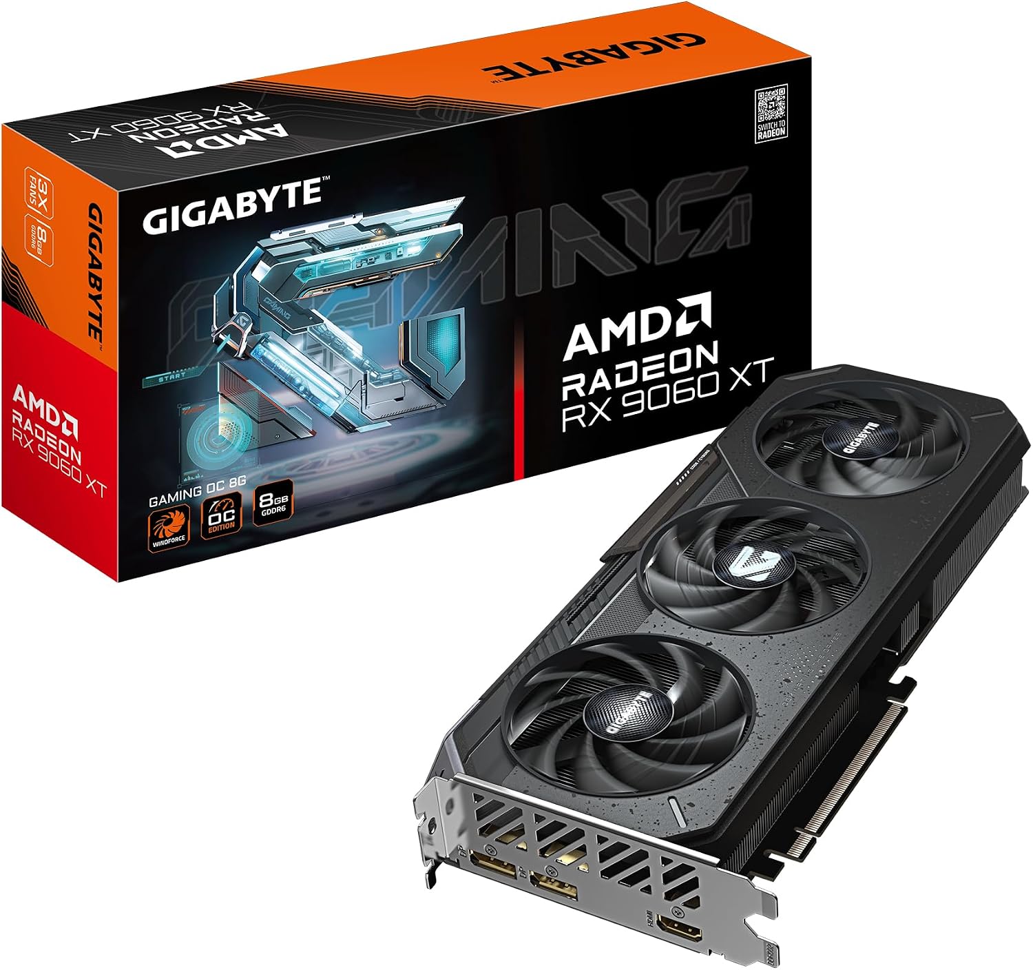 Gigabyte Radeon RX 9060 XT Gaming OC 8 GB