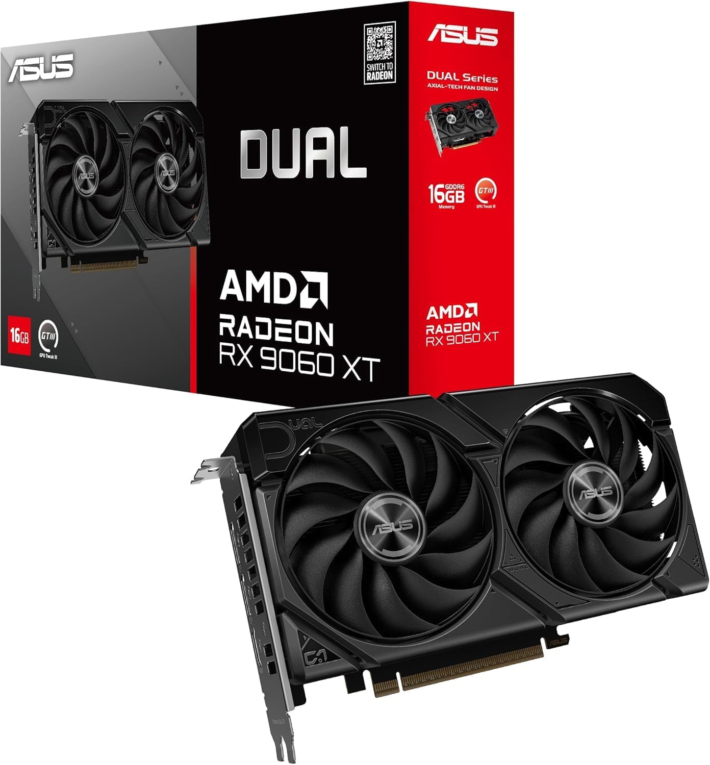 Asus Dual AMD Radeon RX 9060 XT Gaming 16 GB