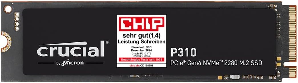 1 TByte M.2 SSD Crucial P310 PCIe Gen4