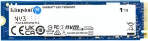 1 TByte M.2 SSD Kingston NV3 PCIe Gen4