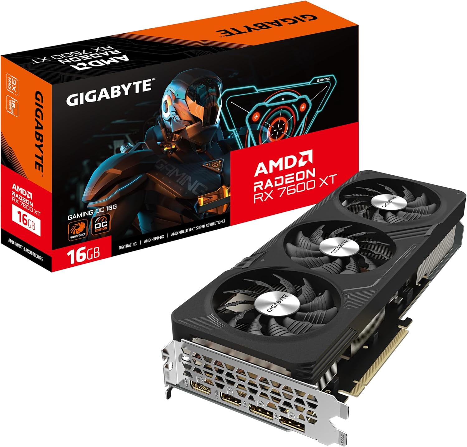 Gigabyte AMD Radeon RX 7600XT Gaming OC 16 GB