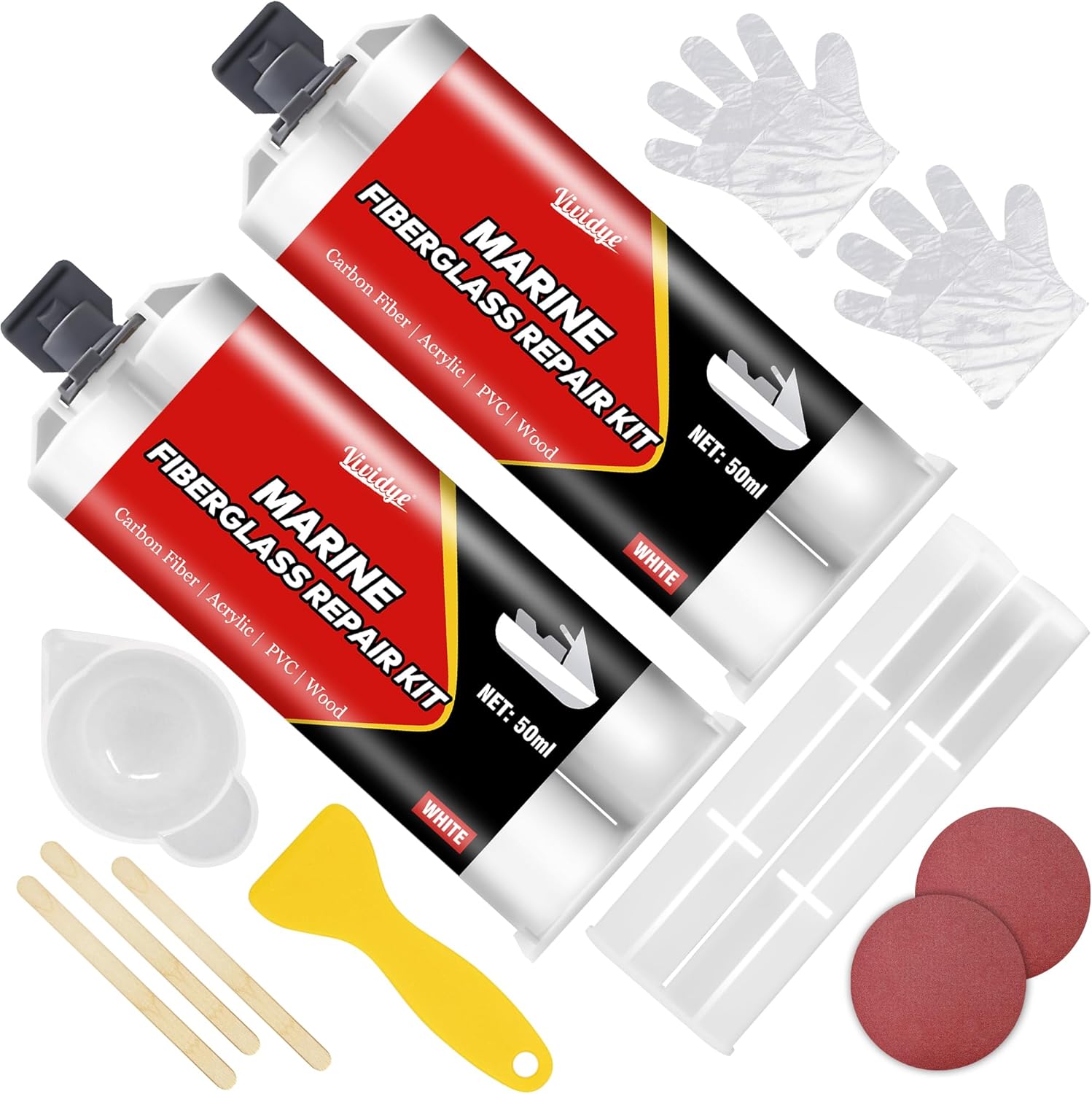 Vividye 100 ml Glasfaser-Reparaturset