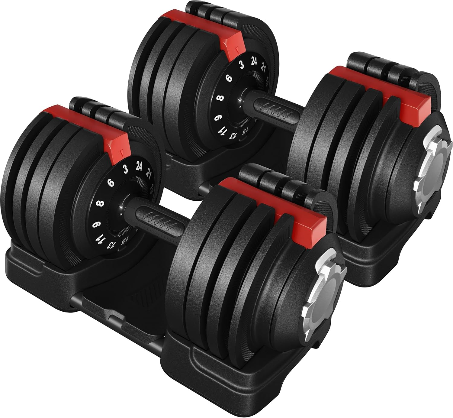 Yaheetech Verstellbare Kurzhanteln 3-24 kg