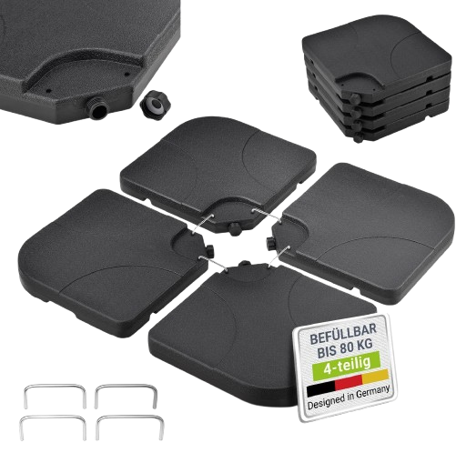 Juskys Schirmgewicht 4er-Set