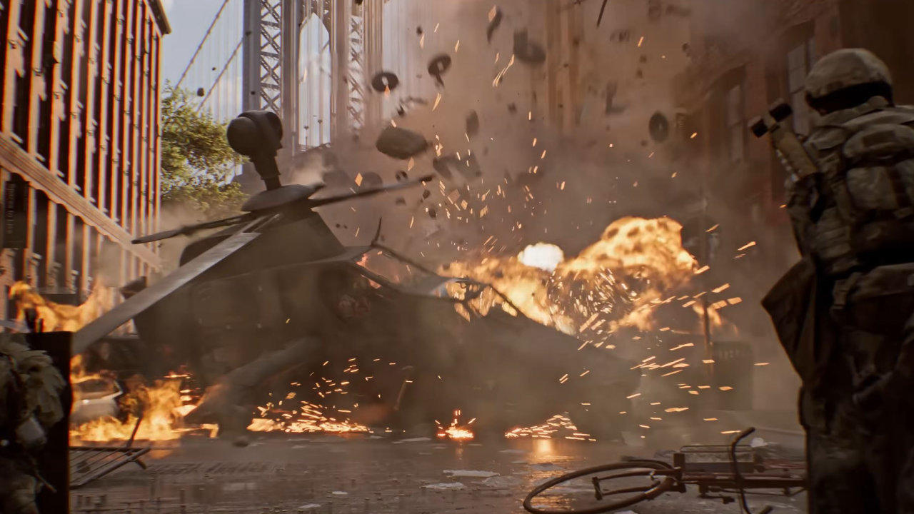 Battlefield 6 brennender Helikopter