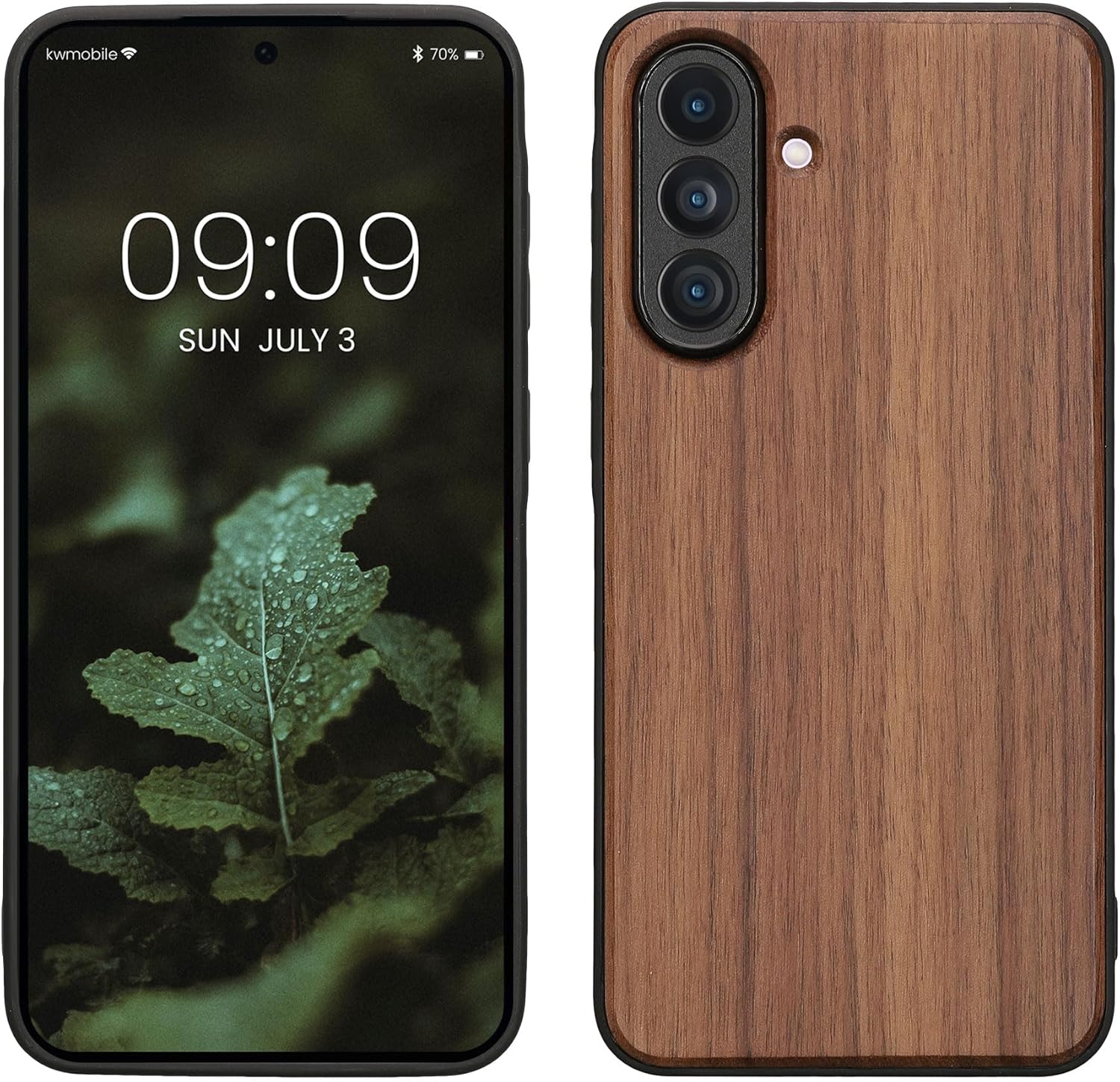 kwmobile Holz-Case für Samsung Galaxy A56