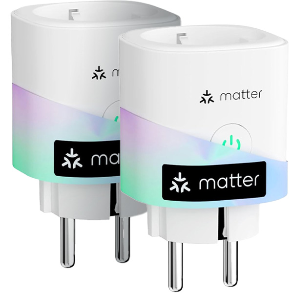 Meross Matter Smart Steckdosen, 2er-Pack