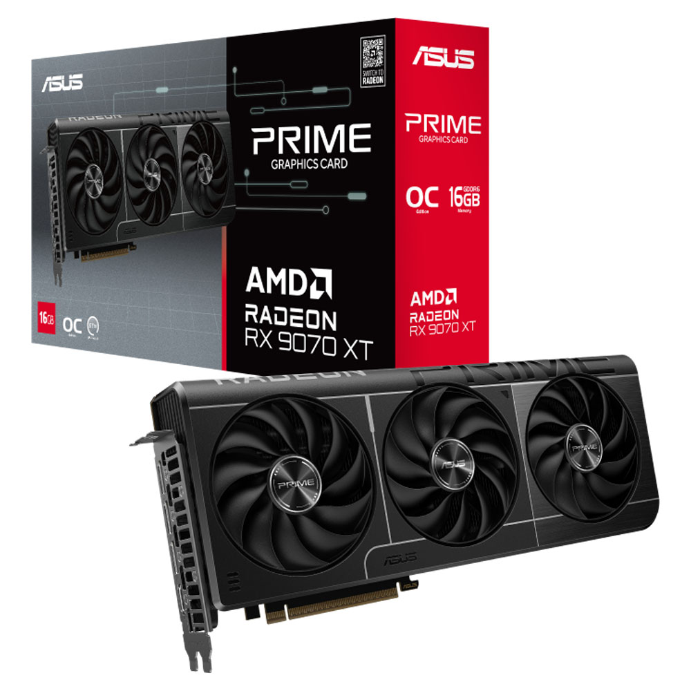 AMD Radeon RX 9070 XT<br>– 16 GB VRAM