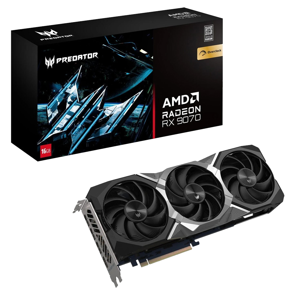 AMD Radeon RX 9070<br>– 16 GB VRAM