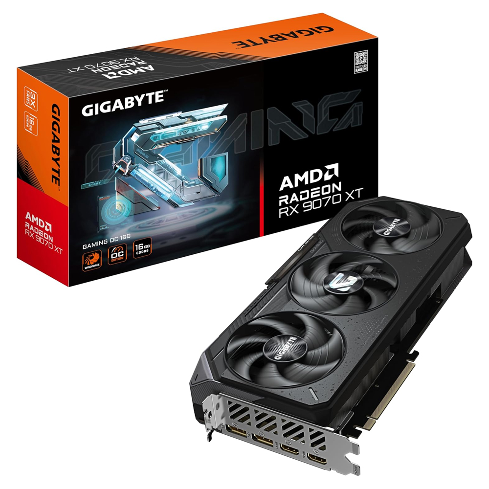 AMD Radeon RX 9070 XT<br>– 16 GB VRAM