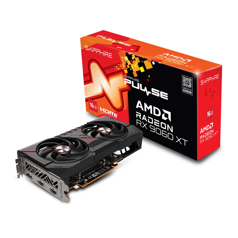 AMD Radeon RX 9060 XT<br>– 16 GB VRAM