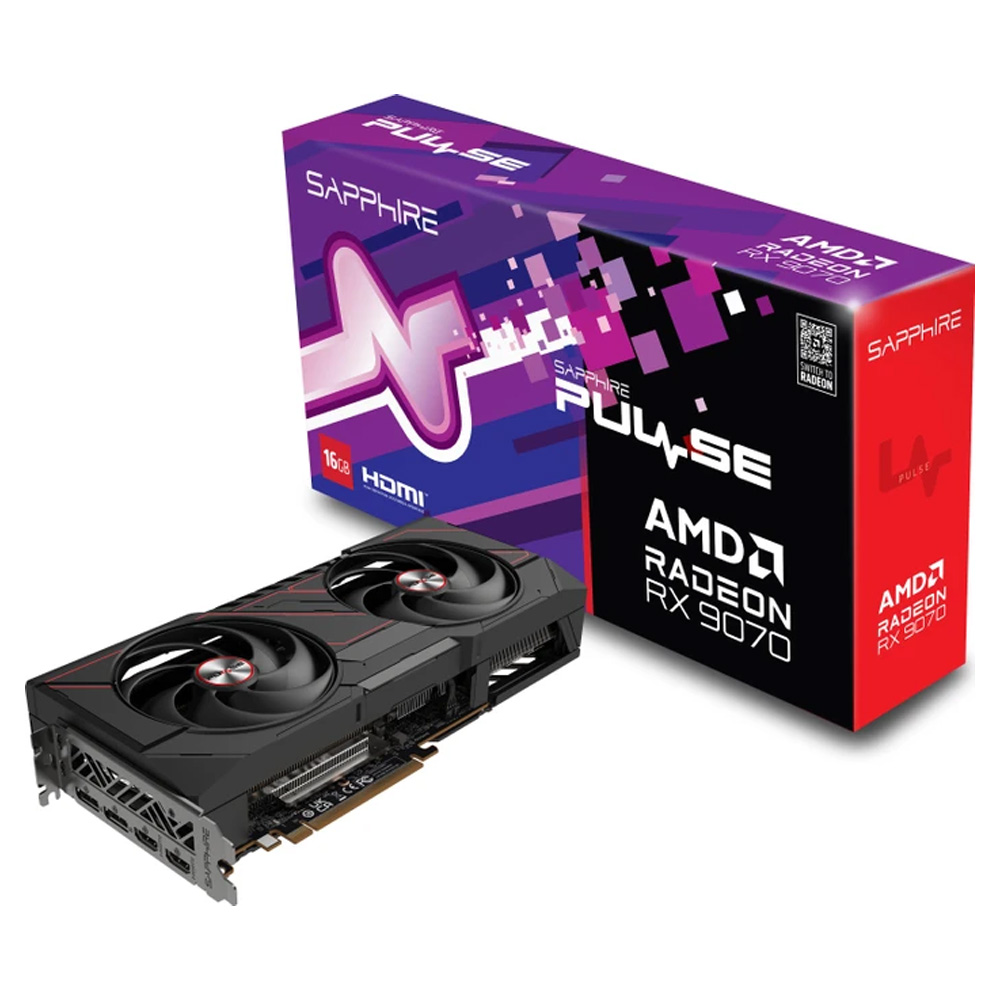 AMD Radeon RX 9070<br>– 16 GB VRAM