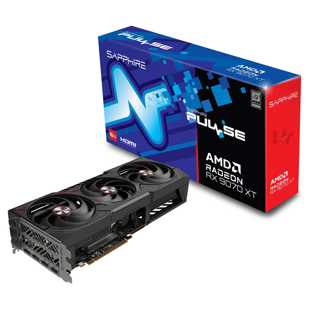 AMD Radeon RX 9070 XT<br>– 16 GB VRAM