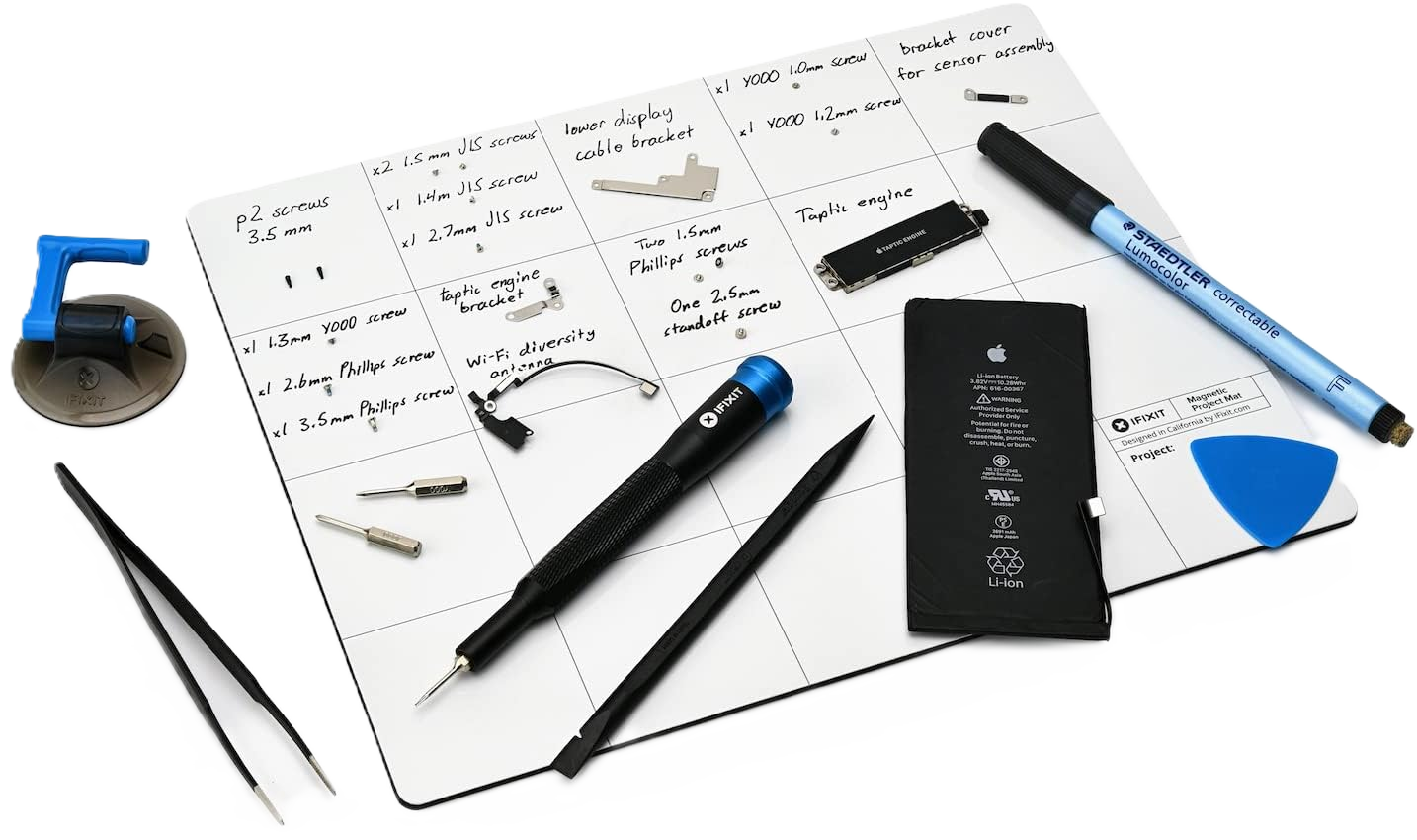 iFixit Magnetic Project Mat mit Stift