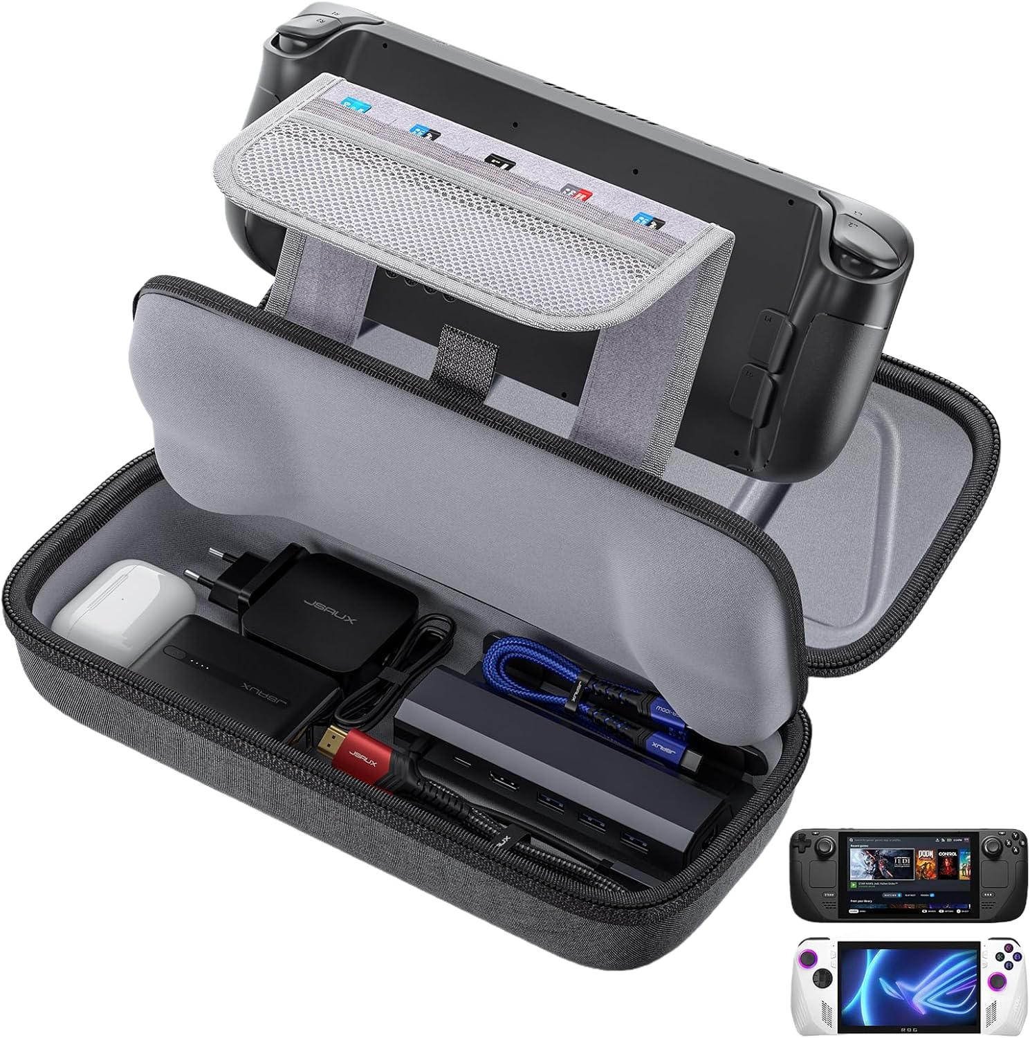 JSAUX Tasche Kompatibel mit Steam Deck & ROG Ally X