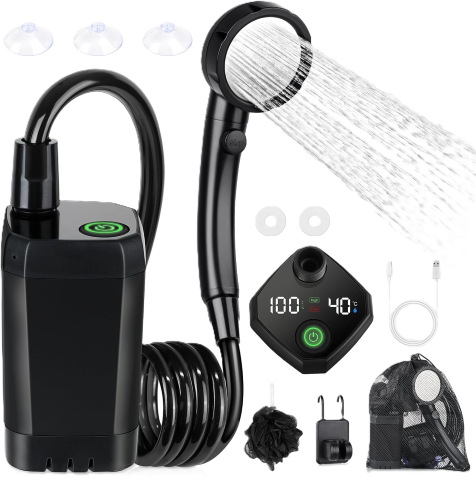 Spopal Camping-Dusche – Outdoor Set mit Duschkopf