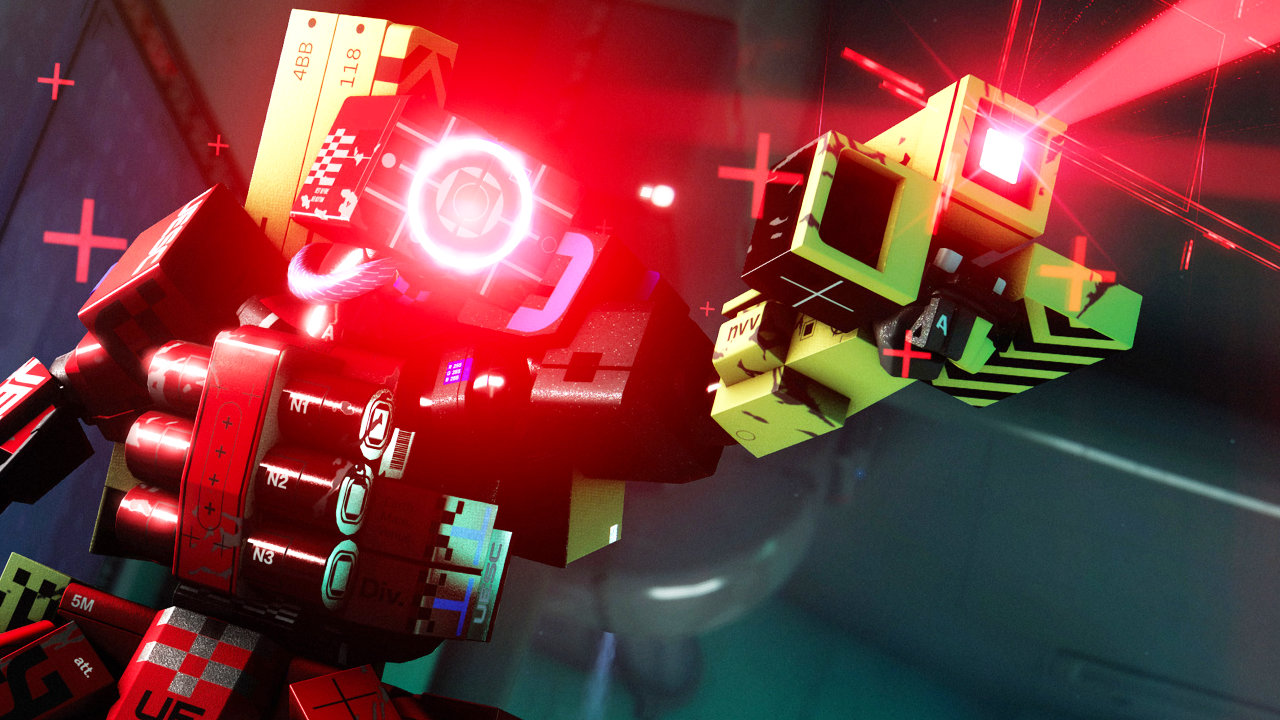 Marathon UESC Roboter, rot leuchtend