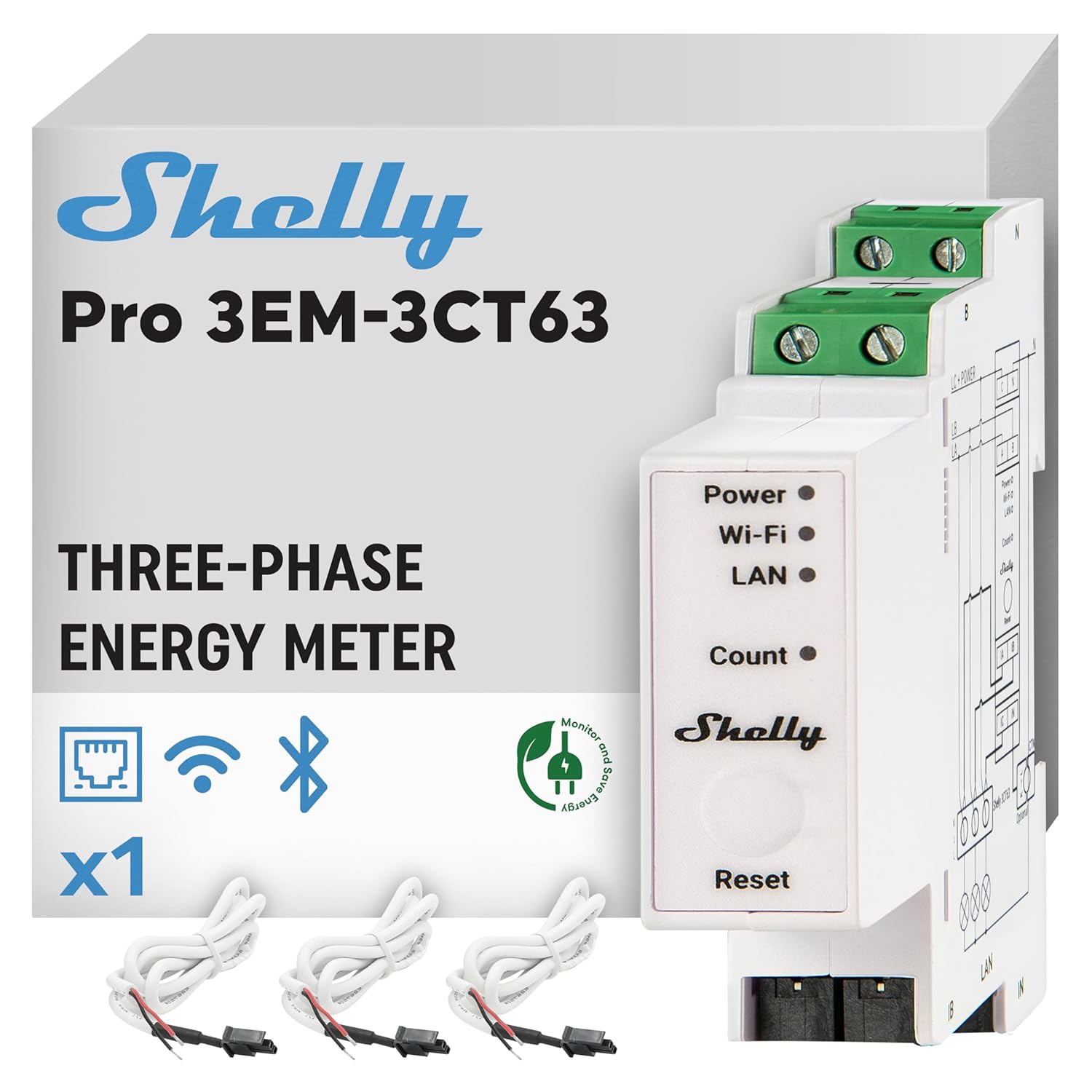 Shelly Pro 3EM Smart Meter