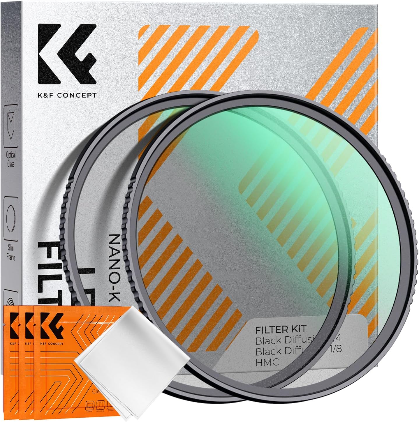 K&F CONCEPT Filter Black-Mist 1/4 & Black-Mist 1/8 Filter