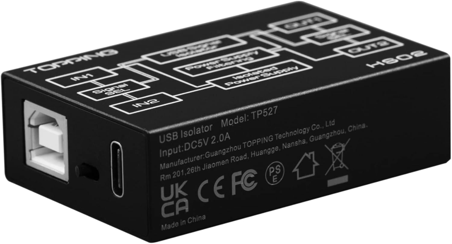 Topping HS02 USB 2.0 Hochleistungs-Audio-Isolator