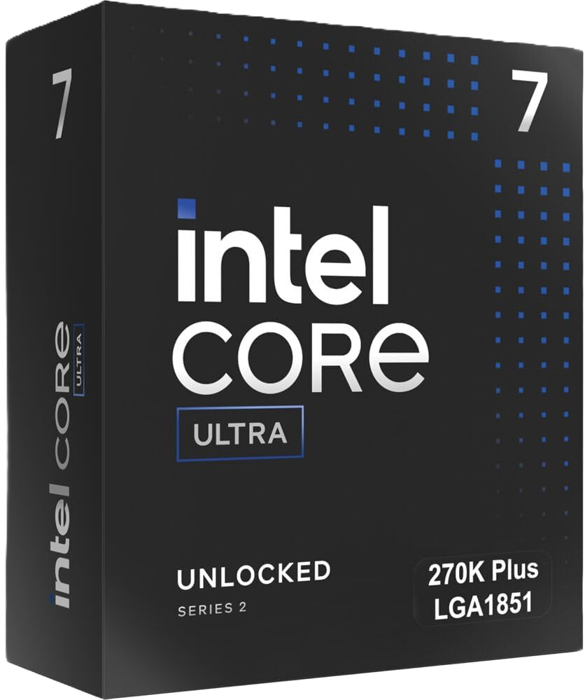 Intel Ultra 7 Processor 270K Plus 24 cores (8 P + 16 E) up to 5.5 GHz