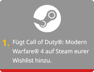 Fügt Call of Duty: Modern Warfare auf Steam eurer Wishlist hinzu